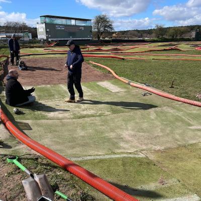 End Of Back Straight - Work Coming to an end